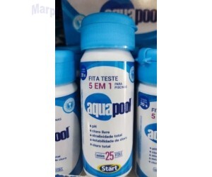 AQUAPOOL FITA TESTE 5 EM1 C/25 UNIDADES START