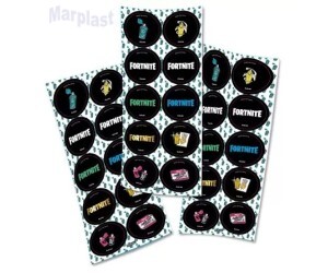 FORTNITE ADESIVO C/30 UNIDADES