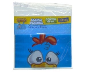 GALINHA PINTADINHA SACOLA PLASTICA C/08 UNIDADES