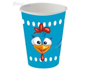 GALINHA PINTINHO COPO PAPEL 200ML C/08 UNIDADES