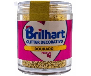 GLITTER P/ DECORAÇÃO DOURADO 5G BRILHART