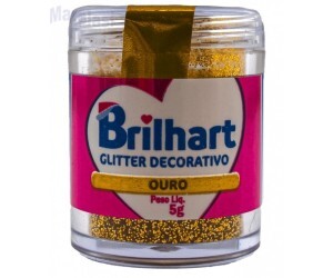 GLITTER P/ DECARAÇÃO OURO 5G BRILHART