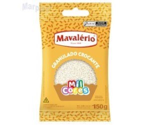 GRANULADO CROCANTE BRANCO 150GR MAVALERIO