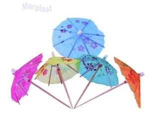 GUARDA CHUVA P/ COQUETEL 10CM C/144 UNIDADES