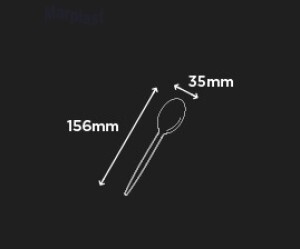 COLHER REFEIÇÃO CRISTAL C/50 UNIDADES