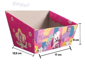 PÁSCOA CESTA M 17X12,5X8CM GLITTER