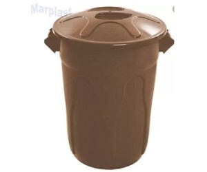JSN LIXEIRA PLÁSTICA 100LITROS C/TAMPA MARROM CR100M