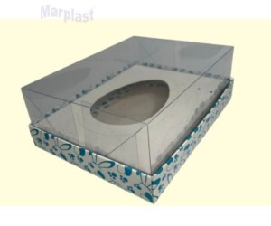 PÁSCOA CAIXA OVO 250/500GR COELHOS AZUL COD.270.7