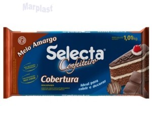 COBERTURA CHOCOLATE MEIO AMARGO CONFEITEIRO 1KG