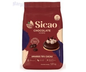 CHOCOLATE NOBRE/GOLD 70% AMARGO GOTAS 1KG SICÃO