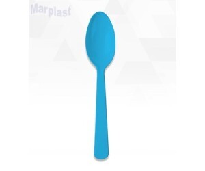 PÁSCOA COLHER REFEIÇÃO HAPPY LINE AZUL BB C/10 UNIDADES SILVER