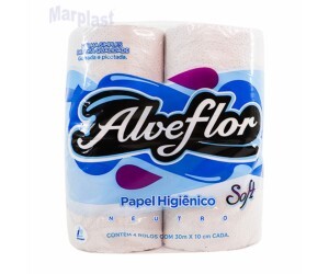 PAPEL HIGIENICO ALVEFLOR NEUTRO C/64 ROLOS