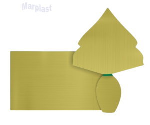 PÁSCOA FOLHA LISO 70X90 METAL DOURADO C/3 UNIDADES