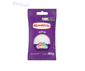 AÇUCAR COLORIDO BRANCO 80gr MAVALERIO