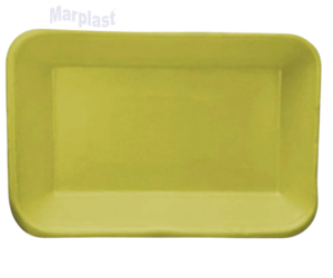 BANDEJA ISOPOR B-2 FUNDA AMARELA TFL-02 C/100 UNIDADES