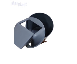 CESTO PLASTICO 12 LITRO CINZA EB9C C/TAMPA VAI-VEM