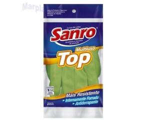 LUVA MULTIUSO FORRADA VERDE TOP TAM.G - SANRO