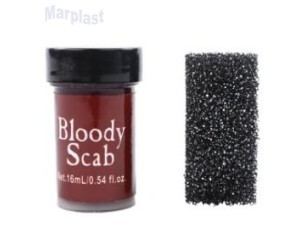 HALLOWEEN MAQUIAGEM CROSTA DE SANGUE VERMELHA